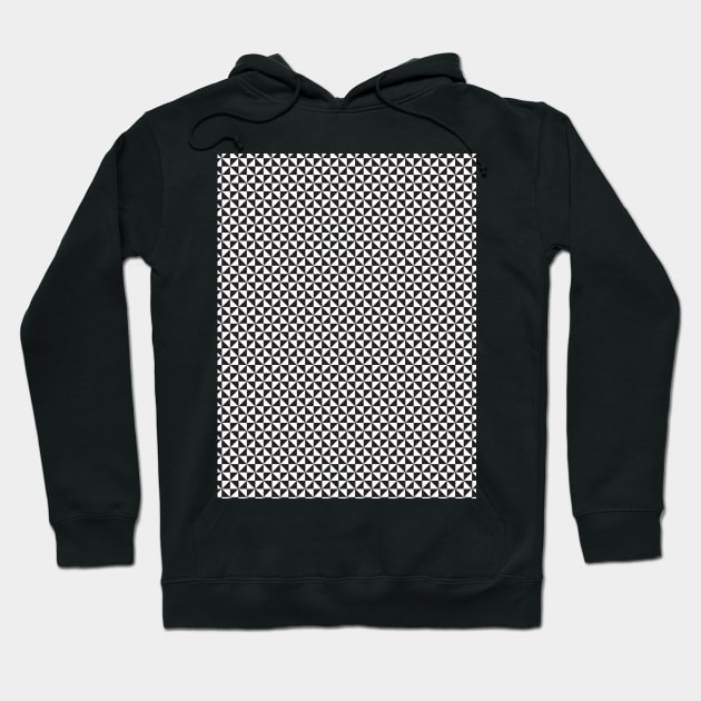 Seamless Pattern II Black and White Hoodie by k10artzone